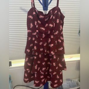 Altard State Maroon Floral Dress for Banquet Homecoming Birthday Great Condition